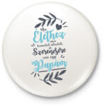 printfashion Az élethez nincs használati útmutató de van egy papám - Kitűző, hűtőmágnes - Fehér (16930841)