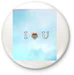 printfashion I waw u - Kitűző, hűtőmágnes - Fehér (17323350)