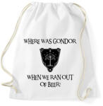 printfashion Where was Gondor? (sör) - Sportzsák, Tornazsák - Fehér (16967737)
