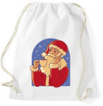 printfashion Kávézó mikulás - Sportzsák, Tornazsák - Fehér (17013636)