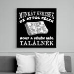 printfashion MUNKÁT KERESEK - Vászonkép - Fekete (16958029)