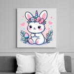 printfashion Nyuszikornis - Vászonkép - Fehér (17464632)