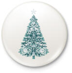 printfashion Karácsonyfa - Kitűző, hűtőmágnes - Fehér (16973768)