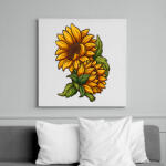 printfashion napraforgó - Vászonkép - Fehér (17262306)
