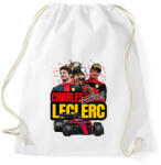 printfashion Charles Leclerc - Sportzsák, Tornazsák - Fehér (17312632)