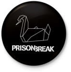 printfashion prison break fehér - Kitűző, hűtőmágnes - Fekete (17421333)