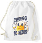 printfashion Cheers to beers - Sportzsák, Tornazsák - Fehér (17119058)