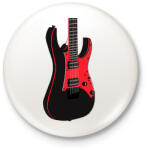 printfashion Gitár - Kitűző, hűtőmágnes - Fehér (17416932)