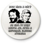 printfashion Bud Spencer és Terence Hill (Hogy bírod a piát? ) - Kitűző, hűtőmágnes - Fehér (16946318)