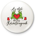 printfashion Az első közös karácsonyunk - Kitűző, hűtőmágnes - Fehér (17148366)