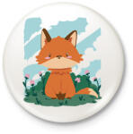 printfashion Bébi róka - Kitűző, hűtőmágnes - Fehér (17101528)