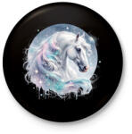 printfashion ló - Kitűző, hűtőmágnes - Fekete (17280240)