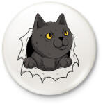 printfashion Cicás póló - Kitűző, hűtőmágnes - Fehér (17067327)