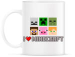 printfashion i love minecraft - Bögre - Fehér (17399263)