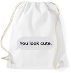printfashion You look cute. - Sportzsák, Tornazsák - Fehér (17267390)