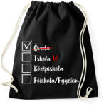 printfashion Ballagás óvoda fehér - Sportzsák, Tornazsák - Fekete (17367746)