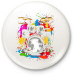 printfashion Színes dob - Kitűző, hűtőmágnes - Fehér (17127196)