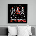 printfashion Karácsonyi csapatás - Vászonkép - Fekete (16952179)