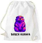 printfashion Bober kurwa - Sportzsák, Tornazsák - Fehér (17102160)