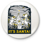 printfashion Karácsonyi dínók - Kitűző, hűtőmágnes - Fehér (16988560)