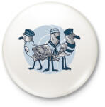 printfashion Matróz sirályok - Kitűző, hűtőmágnes - Fehér (17140676)