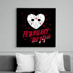 printfashion Február 14 Jason - Vászonkép - Fekete (17228475)