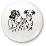 printfashion Tetovált dalmata - Kitűző, hűtőmágnes - Fehér (17101527)