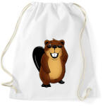printfashion Hód - Sportzsák, Tornazsák - Fehér (17059084)