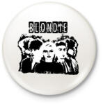 printfashion blondie bw - Kitűző, hűtőmágnes - Fehér (16958468)