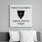 printfashion Where was Gondor? (sör) - Vászonkép - Fehér (16968369)