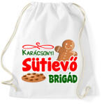 printfashion Karácsonyi sütievő brigád - Sportzsák, Tornazsák - Fehér (16909826)