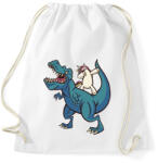 printfashion Unikornis dínó háton - Sportzsák, Tornazsák - Fehér (17114760)