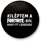 printfashion Fortnite - Kitűző, hűtőmágnes - Fekete (17023617)