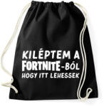 printfashion Fortnite - Sportzsák, Tornazsák - Fekete (17024661)