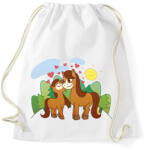 printfashion Lovak - Sportzsák, Tornazsák - Fehér (17103060)