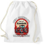 printfashion Traktoros minta - Sportzsák, Tornazsák - Fehér (16960862)