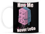 printfashion Hug me and never Lego - Bögre - Fekete (17286474)
