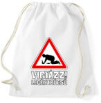 printfashion Vigyázz Legénybúcsú - Sportzsák, Tornazsák - Fehér (17477938)