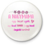 printfashion Nagymama legjobb barátnő - Kitűző, hűtőmágnes - Fehér (17447972)