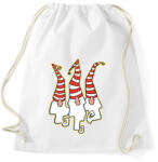 printfashion Karácsonyi manók - Sportzsák, Tornazsák - Fehér (16989786)