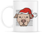 printfashion Karácsonyi pitbull - Bögre - Fehér (16996574)