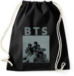 printfashion BTS 4 - Sportzsák, Tornazsák - Fekete (17022963)
