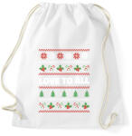 printfashion Karácsonyi csúnya pulcsi - Sportzsák, Tornazsák - Fehér (16993962)