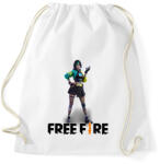 printfashion free fire steffie - Sportzsák, Tornazsák - Fehér (17299008)
