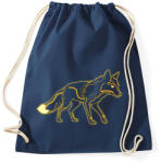 printfashion Neon Fox - Sportzsák, Tornazsák - Sötétkék (17442176)