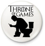 printfashion Throne of games - Kitűző, hűtőmágnes - Fehér (17476444)
