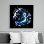 printfashion ló - Vászonkép - Fekete (17281639)