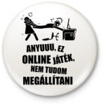 printfashion Vicces gamer minta - Kitűző, hűtőmágnes - Fehér (17039346)