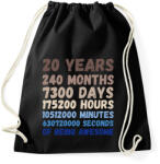 printfashion 20 years - Sportzsák, Tornazsák - Fekete (16890033)