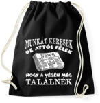 printfashion MUNKÁT KERESEK - Sportzsák, Tornazsák - Fekete (16957713)
